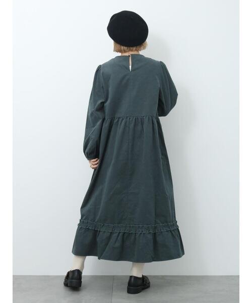 ehka sopo（エヘカソポ）の「フリルワンピース（ワンピース・レディース・ブラック/グリーン/キナリ・F）」の11枚目の写真