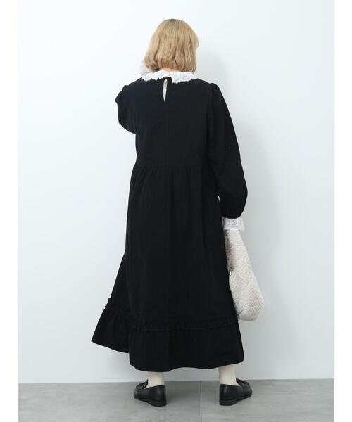 ehka sopo（エヘカソポ）の「フリルワンピース（ワンピース・レディース・ブラック/グリーン/キナリ・F）」の16枚目の写真