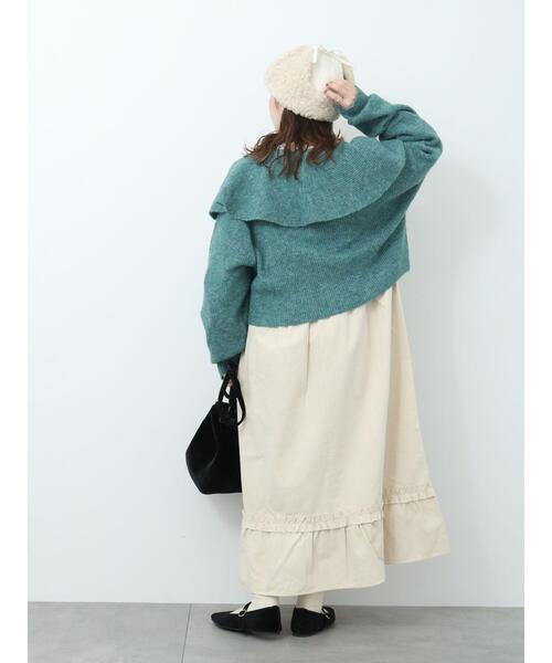 ehka sopo（エヘカソポ）の「フリルワンピース（ワンピース・レディース・ブラック/グリーン/キナリ・F）」の18枚目の写真