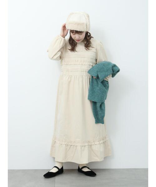 ehka sopo（エヘカソポ）の「フリルワンピース（ワンピース・レディース・ブラック/グリーン/キナリ・F）」の19枚目の写真