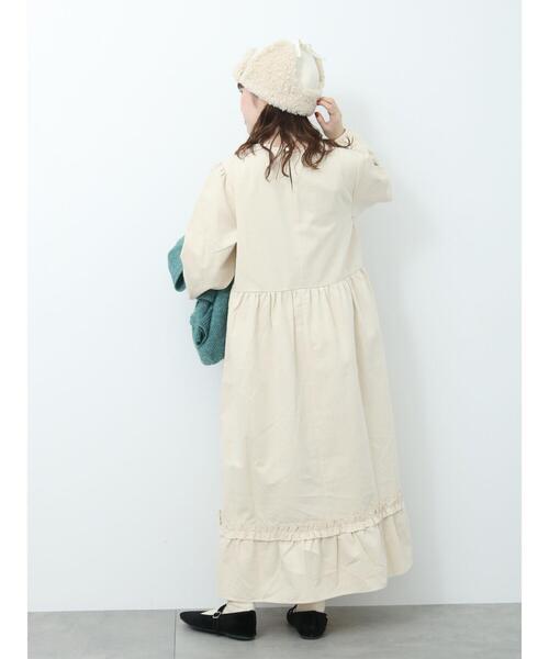 ehka sopo（エヘカソポ）の「フリルワンピース（ワンピース・レディース・ブラック/グリーン/キナリ・F）」の20枚目の写真