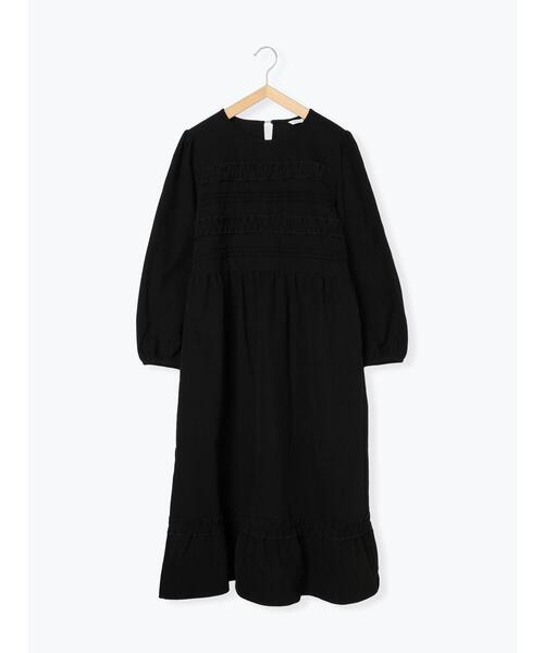 ehka sopo（エヘカソポ）の「フリルワンピース（ワンピース・レディース・ブラック/グリーン/キナリ・F）」の22枚目の写真