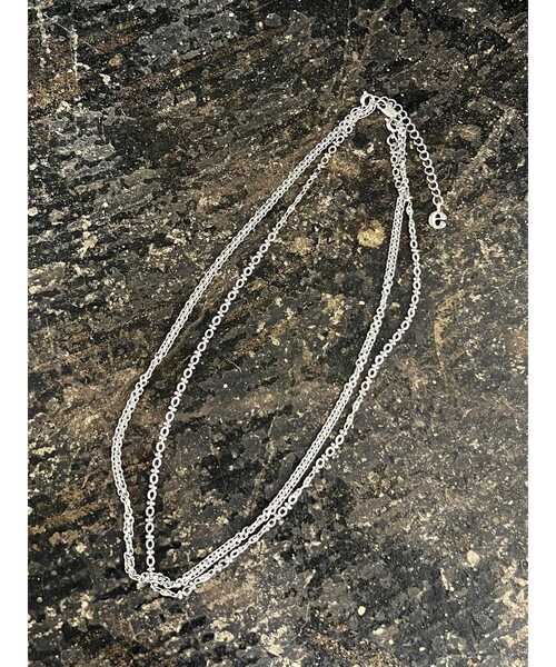 EMODA（エモダ）の「ダブルチェーン2WAYネックレス（ネックレス・レディース・シルバー/ゴールド・FREE）」の2枚目の写真