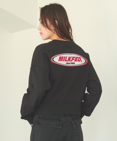 【セール】OVAL LOGO DAILY CREW NECK SWEAT TOP（スウェット）｜MILKFED.（ミルクフェド）
