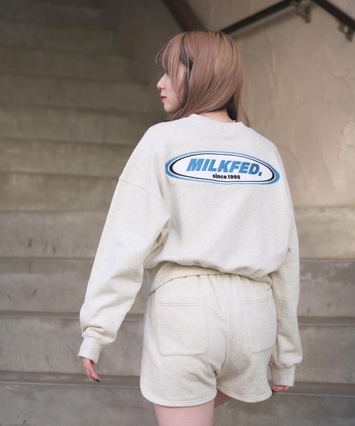 【セール】OVAL LOGO DAILY CREW NECK SWEAT TOP（スウェット）｜MILKFED.（ミルクフェド）