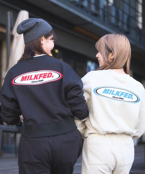 【セール】OVAL LOGO DAILY CREW NECK SWEAT TOP（スウェット）｜MILKFED.（ミルクフェド）