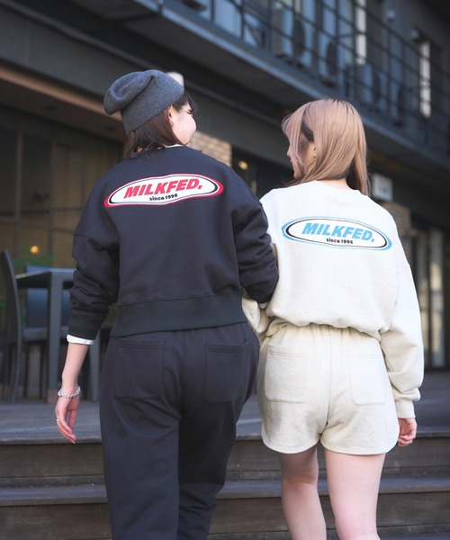 【セール】OVAL LOGO DAILY CREW NECK SWEAT TOP（スウェット）｜MILKFED.（ミルクフェド）