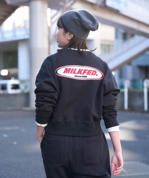 【セール】OVAL LOGO DAILY CREW NECK SWEAT TOP（スウェット）｜MILKFED.（ミルクフェド）