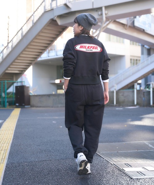 【セール】OVAL LOGO DAILY CREW NECK SWEAT TOP（スウェット）｜MILKFED.（ミルクフェド）