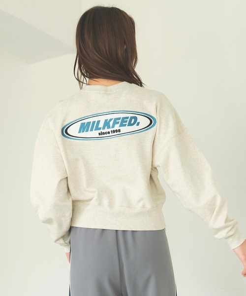 【セール】OVAL LOGO DAILY CREW NECK SWEAT TOP（スウェット）｜MILKFED.（ミルクフェド）