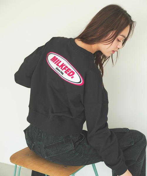 【セール】OVAL LOGO DAILY CREW NECK SWEAT TOP（スウェット）｜MILKFED.（ミルクフェド）