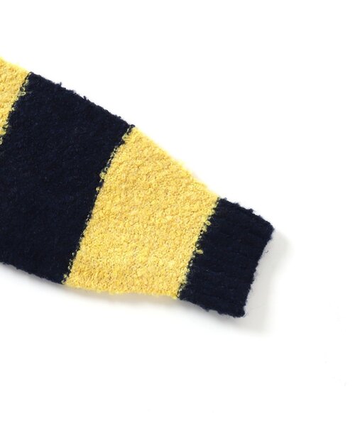 BREEZE(ブリーズ)の「ブークレニット(ニット/セーター・キッズ・オフホワイト/レインボー/イエロー/ターコイズブルー・90/140/120/100)」の9枚目の写真