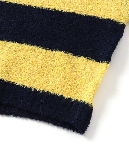 BREEZE(ブリーズ)の「ブークレニット(ニット/セーター・キッズ・オフホワイト/レインボー/イエロー/ターコイズブルー・90/140/120/100)」の10枚目の写真