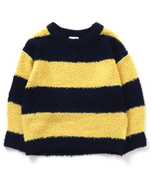 BREEZE(ブリーズ)の「ブークレニット(ニット/セーター・キッズ・オフホワイト/レインボー/イエロー/ターコイズブルー・90/140/120/100)」の13枚目の写真