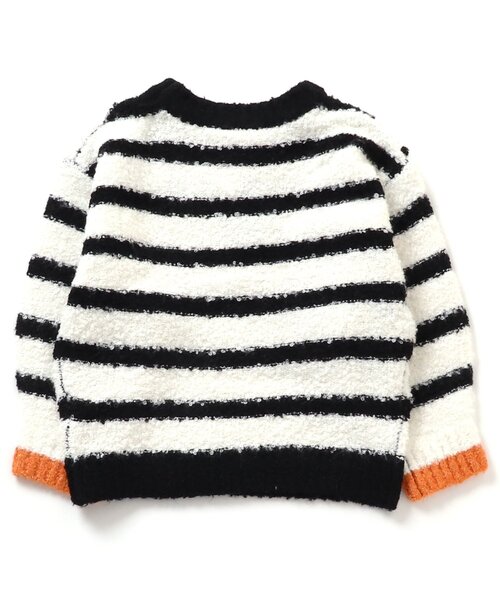 BREEZE(ブリーズ)の「ブークレニット(ニット/セーター・キッズ・オフホワイト/レインボー/イエロー/ターコイズブルー・90/140/120/100)」の14枚目の写真