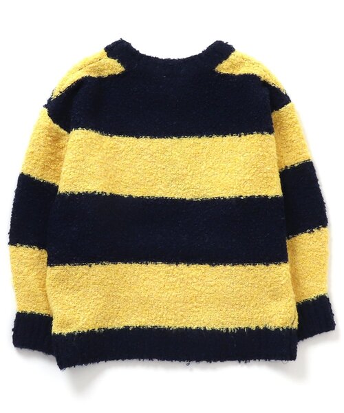 BREEZE(ブリーズ)の「ブークレニット(ニット/セーター・キッズ・オフホワイト/レインボー/イエロー/ターコイズブルー・90/140/120/100)」の17枚目の写真