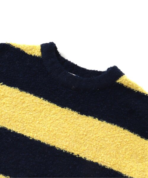 BREEZE(ブリーズ)の「ブークレニット(ニット/セーター・キッズ・オフホワイト/レインボー/イエロー/ターコイズブルー・90/140/120/100)」の18枚目の写真