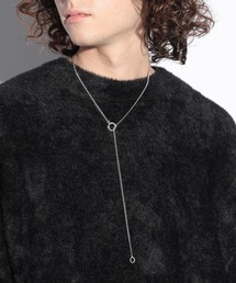 HARE | 【SILVER925】シルバーストーントップラリエット(HARE)(ネックレス)