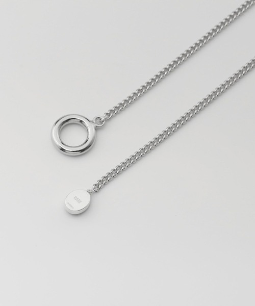 HARE（ハレ）の「【SILVER925】シルバーストーントップラリエット(HARE)（ネックレス・メンズ・ブラック/グリーン・FREE）」の7枚目の写真