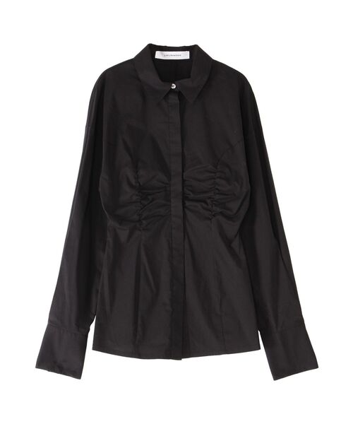 LAGUNAMOON（ラグナムーン）の「ウエストギャザースリムシャツ（シャツ/ブラウス・レディース・ベージュ/ホワイト/ブラック・FREE）」の8枚目の写真