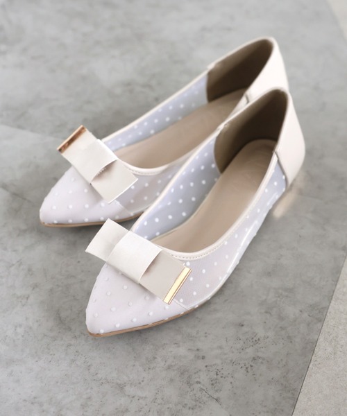 VIVIAN（ヴィヴィアン）の「ポインテッドトゥシアーリボンモチーフ