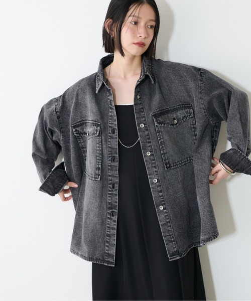 LARUTA（ラルータ）の「【LARUTA】デニムオーバーシャツ（シャツ