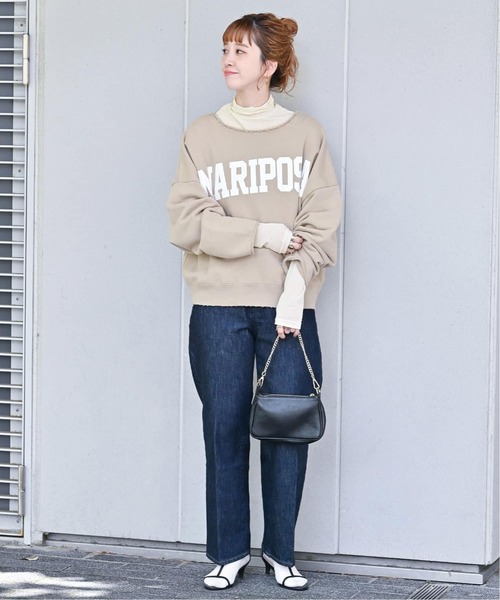 B.C STOCK（ベーセーストック）の「《追加2》シアータートルプルオーバー（Tシャツ/カットソー・レディース・ホワイト/チャコールグレー/ブラック・FREE）」の11枚目の写真