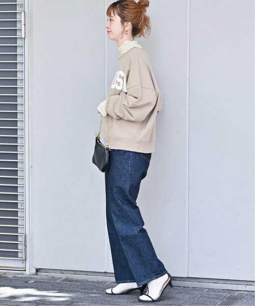 B.C STOCK（ベーセーストック）の「《追加2》シアータートルプルオーバー（Tシャツ/カットソー・レディース・ホワイト/チャコールグレー/ブラック・FREE）」の12枚目の写真