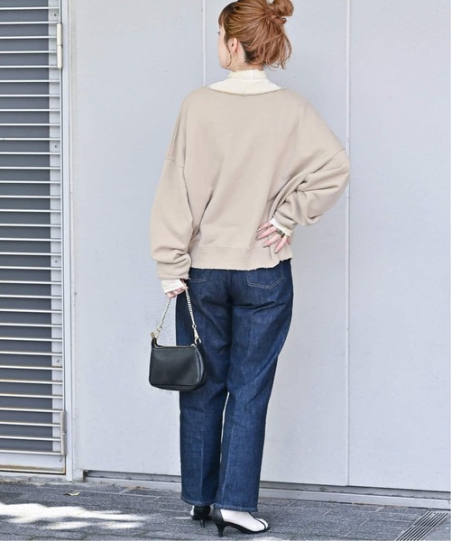 B.C STOCK（ベーセーストック）の「《追加2》シアータートルプルオーバー（Tシャツ/カットソー・レディース・ホワイト/チャコールグレー/ブラック・FREE）」の13枚目の写真