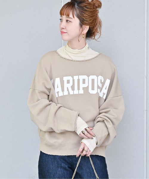 B.C STOCK（ベーセーストック）の「《追加2》シアータートルプルオーバー（Tシャツ/カットソー・レディース・ホワイト/チャコールグレー/ブラック・FREE）」の14枚目の写真