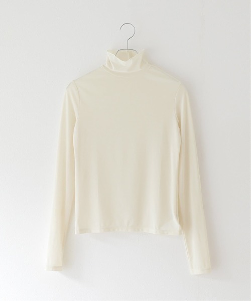 B.C STOCK（ベーセーストック）の「《追加2》シアータートルプルオーバー（Tシャツ/カットソー・レディース・ホワイト/チャコールグレー/ブラック・FREE）」の19枚目の写真