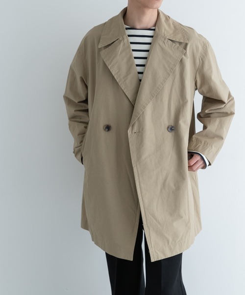 FORK&SPOON（フォークアンドスプーン）の「FORK&SPOON　オーバーライトミドルコート（その他アウター・メンズ・ベージュ/ネイビー・4/5）」の8枚目の写真