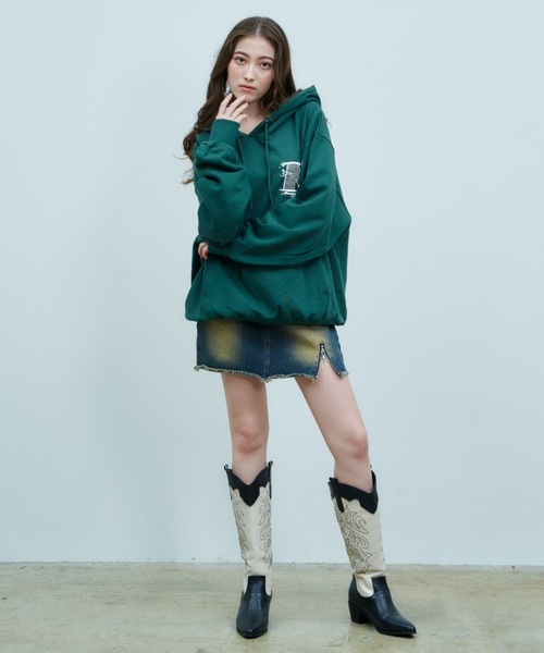 JUSTANOON スウェットパーカー JUST A NOON（ジャストアヌーン）の「STONE LOGO HOODIE