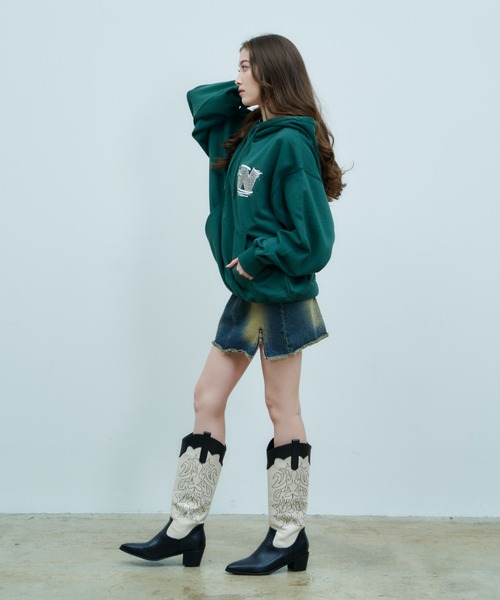 X-girl - just a noon STONE ZIP HOODIE 中町綾 パーカー X-girl - just a noon STONE ZIP HOODIE 中町綾 パーカーの通販
