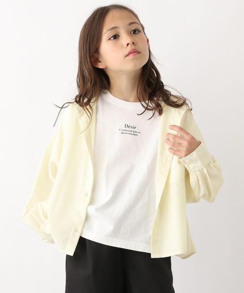 GLOBAL WORK（グローバルワーク）の「シャツインナーSET/990495（シャツ/ブラウス・キッズ・サックスブルー/クリーム・130cm/140cm/150cm/160cm/170cm）」の3枚目の写真