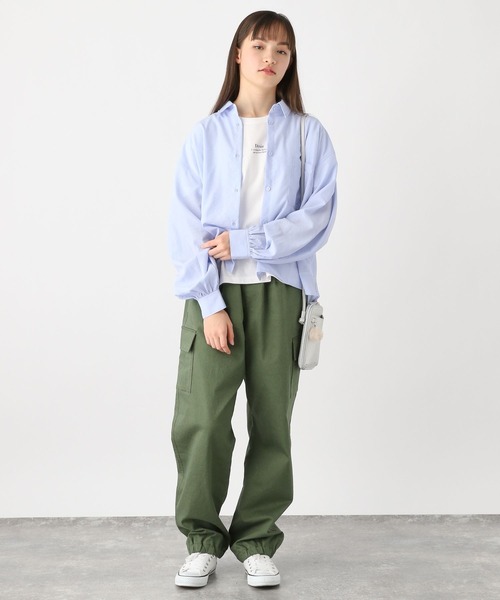 GLOBAL WORK（グローバルワーク）の「シャツインナーSET/990495（シャツ/ブラウス・キッズ・サックスブルー/クリーム・130cm/140cm/150cm/160cm/170cm）」の6枚目の写真