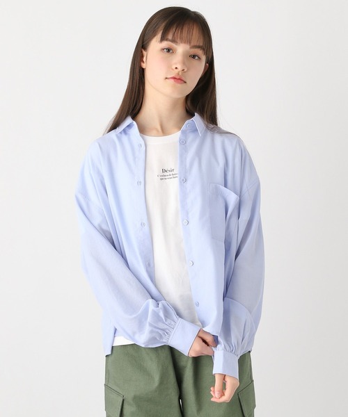 GLOBAL WORK（グローバルワーク）の「シャツインナーSET/990495（シャツ/ブラウス・キッズ・サックスブルー/クリーム・130cm/140cm/150cm/160cm/170cm）」の13枚目の写真