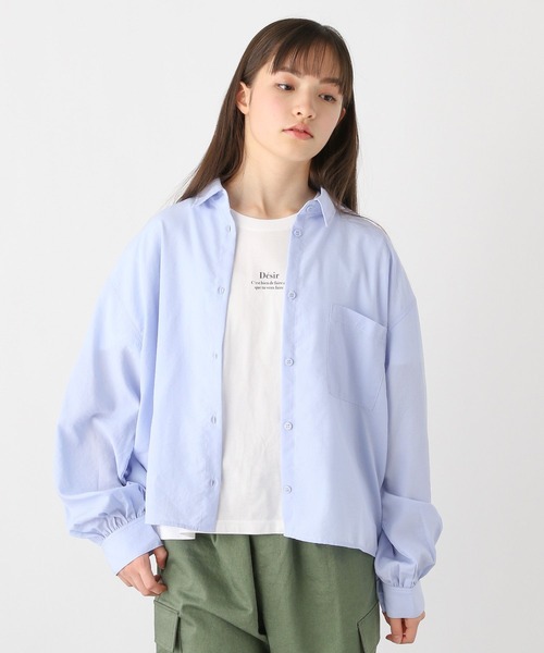 GLOBAL WORK（グローバルワーク）の「シャツインナーSET/990495（シャツ/ブラウス・キッズ・サックスブルー/クリーム・130cm/140cm/150cm/160cm/170cm）」の17枚目の写真