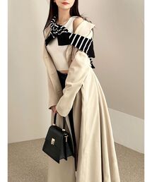 RESEXXY | レイヤードフレアトレンチコート(トレンチコート)