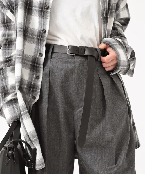 MAISON BOINET（メゾンボワネ）の「【MAISON BOINET/メゾンボワネ】long belt (silver)（ベルト・レディース・ブラック・FREE）」の3枚目の写真