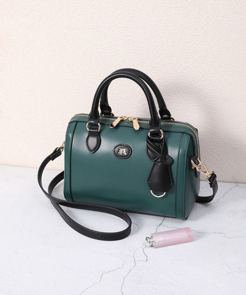 jouetie（ジュエティ）の「【jouetie/ジュエティ】キーハウス付き スムースミディアムボストンバッグ（ボストンバッグ・レディース・ダークグリーン/シルバー/オフホワイト/ブラック・FREE）」の10枚目の写真