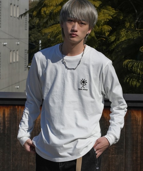 BANKS(バンクス)の「DESIGN TEE/BANKS(バンクス)長袖バックプリントロンT(Tシャツ/カットソー・メンズ・ブラック/オフホワイト/ナチュラル・MEDIUM/LARGE/X-LARGE)」の6枚目の写真