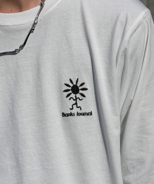 BANKS(バンクス)の「DESIGN TEE/BANKS(バンクス)長袖バックプリントロンT(Tシャツ/カットソー・メンズ・ブラック/オフホワイト/ナチュラル・MEDIUM/LARGE/X-LARGE)」の8枚目の写真