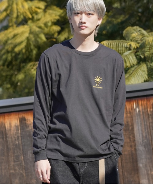 BANKS(バンクス)の「DESIGN TEE/BANKS(バンクス)長袖バックプリントロンT(Tシャツ/カットソー・メンズ・ブラック/オフホワイト/ナチュラル・MEDIUM/LARGE/X-LARGE)」の11枚目の写真