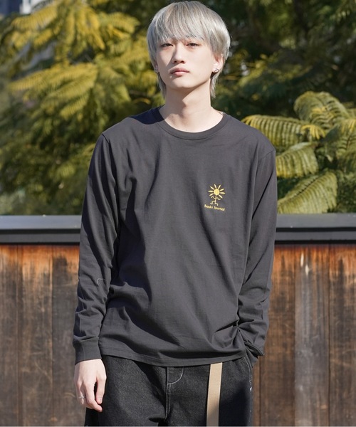 BANKS(バンクス)の「DESIGN TEE/BANKS(バンクス)長袖バックプリントロンT(Tシャツ/カットソー・メンズ・ブラック/オフホワイト/ナチュラル・MEDIUM/LARGE/X-LARGE)」の12枚目の写真