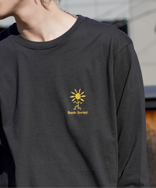 BANKS(バンクス)の「DESIGN TEE/BANKS(バンクス)長袖バックプリントロンT(Tシャツ/カットソー・メンズ・ブラック/オフホワイト/ナチュラル・MEDIUM/LARGE/X-LARGE)」の13枚目の写真