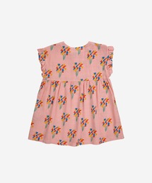 【新品】Bobo choses ボボショーズ　フラワー　ワンピース SALE!!【Bobo Choses】ボボショーズ Chocolate Flowers All Over