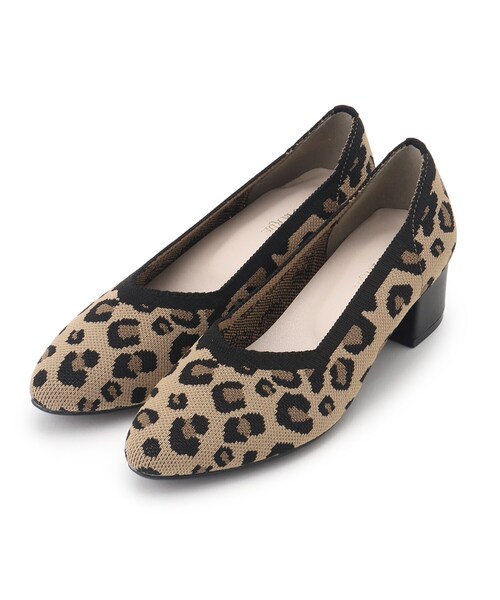 SHOO・LA・RUE（シューラルー）の「◆ニットヒールパンプス（パンプス・レディース・ブラック/ブラウン系1/ブラック系・35/45）」の3枚目の写真