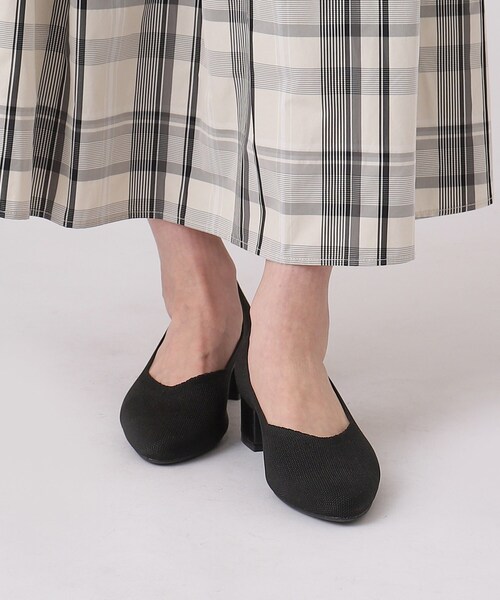 SHOO・LA・RUE（シューラルー）の「◆ニットヒールパンプス（パンプス・レディース・ブラック/ブラウン系1/ブラック系・35/45）」の4枚目の写真