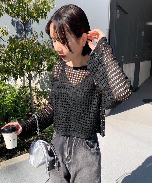 SLY | 2WAY SHIRRING BUSTIER トップス (タンクトップ ) |SHEL